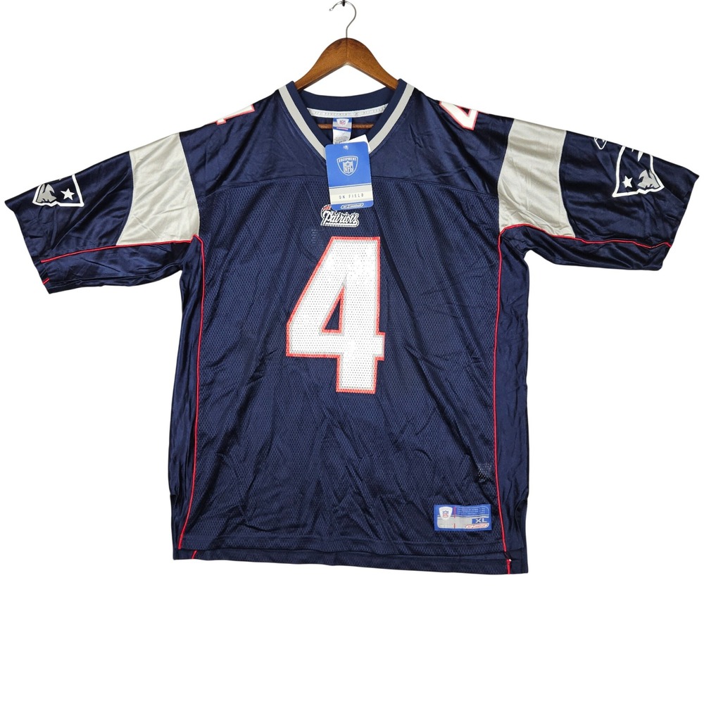 Vintage Reebok On Field XL Blue New England Patriots Adam Vinatieri NFL Jersey
